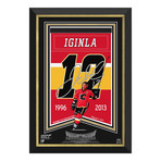 Jarome Iginla // Calgary Flames Arena Banner // Limited Edition Display // Facsimile Signed
