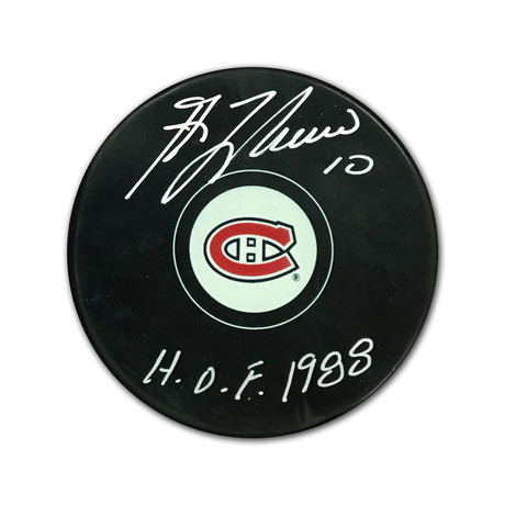 Guy Lafleur Signed Montreal Canadiens Hockey Puck