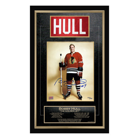 Bobby Hull Career Collectible Namebar + Photo // Limited Edition