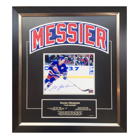 Mark Messier Signed Collectible New York Rangers Namebar // Limited Edition