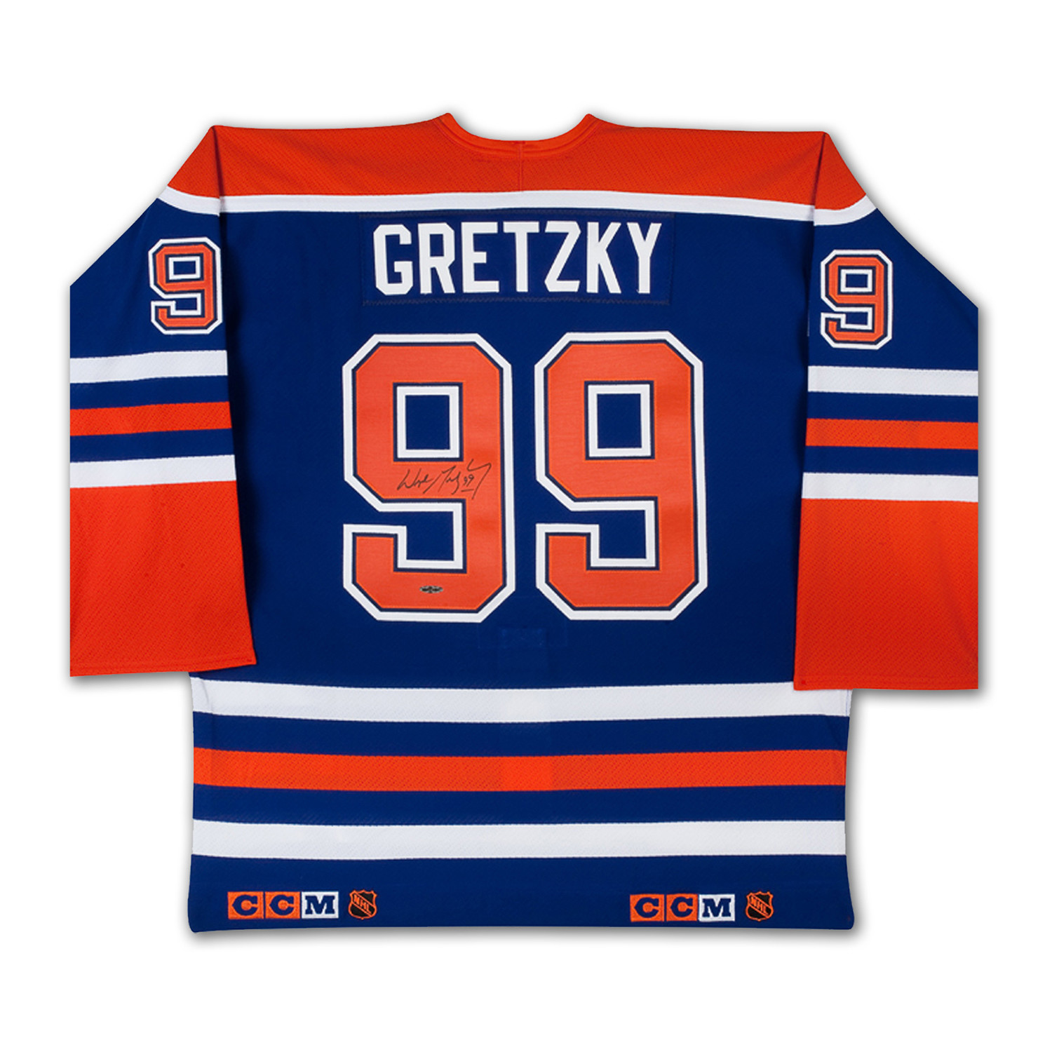 Upper Deck Wayne Gretzky Edmonton Oilers Autographed White CCM