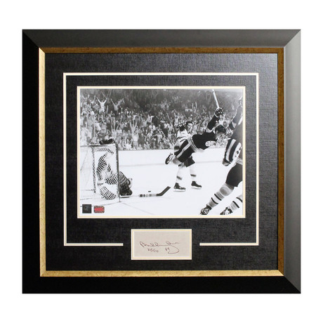 Bobby Orr Framed "The Goal" With Cut Signature // Boston Bruins // Limited Edition