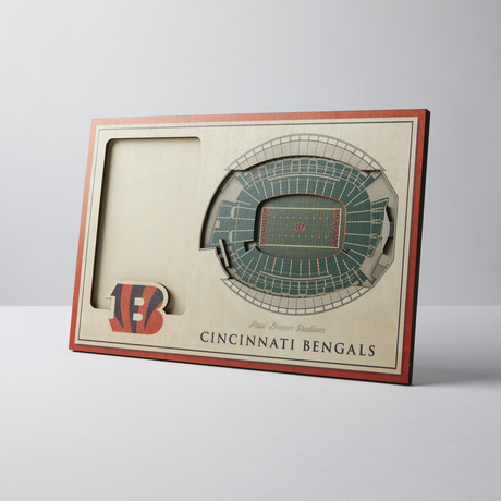 Cincinnati Bengals 3D Picture Frame