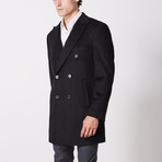 Double Breasted Coat // Black (US: 40R)