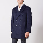 Double Breasted Coat // Navy (US: 46R)