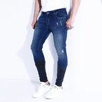 Skinny Ripped Jeans II // Blue (32WX32L)