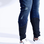 Skinny Ripped Jeans II // Blue (32WX32L)