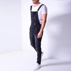 Distressed Overalls // Black (30WX30L)