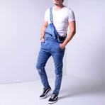 Distressed Overalls // Blue (30WX30L)