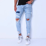 Ripped + Repaired Jeans I // Blue (29WX29L)