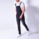 Distressed Overalls // Black (29WX29L)