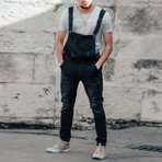 Distressed Overalls // Black (31WX31L)