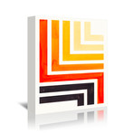 Orange Aztec Pattern (5"H x 7"W x 1"D)