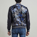 James Leather Jacket // Black + Blue (Euro: 52)