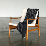 Monoline Triangles Throw Blanket