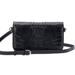 Exotic Alligator Clutch Bag // Black