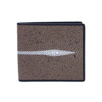 Exotic Stingray Wallet // Taupe