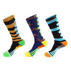 Athletic Socks // Multicolor // Pack of 3