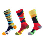 Checker Athletic Socks I // Multicolor // Pack of 3