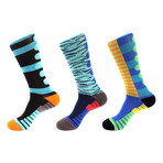 Team Strength Athletic Socks // Multicolor // Pack of 3
