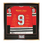 Bobby Hull Signed + Framed Red Chicago Blackhawks Career Jersey // Limited Edition