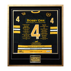 Bobby Orr Signed + Framed Boston Bruins Career Jersey // Limited Edition