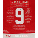 Gordie Howe Signed + Framed Detroit Red Wings Career Jersey // Limited Edition