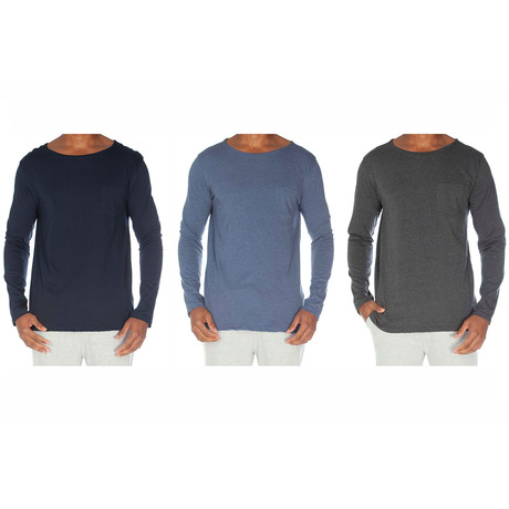 Super Soft Long Sleeve T // Pack of 3 (M)