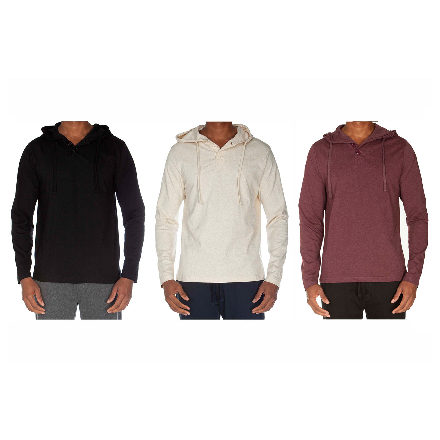 Super Soft Hoodie Henley // Pack of 3 (L) - Unsimply Stitched - Touch ...