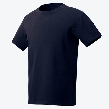 Capture // Synchknit Short Sleeve Shirt // Navy Graphite (S)