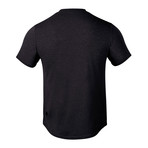 Spotless // V-Neck Short Sleeve Shirt // Black (XL)