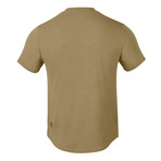 Spotless // V-Neck Short Sleeve Shirt // Khaki (L)