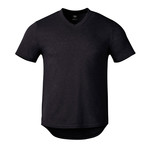 Spotless // V-Neck Short Sleeve Shirt // Black (M)