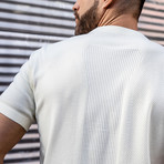 Capture // Synchknit Short Sleeve Shirt // White Floss (L)