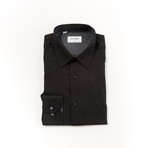Steven Tailored Fit Long Sleeve Dress Shirt // Black (US: 16.5R)