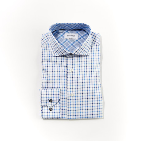 Alexander Tailored Fit Long Sleeve Dress Shirt // Blue (US: 14.5R)