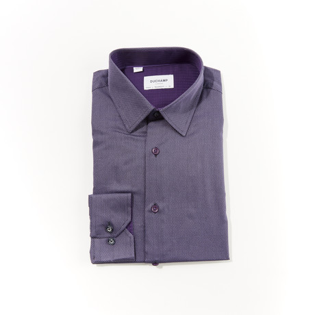 Jeremy Tailored Fit Long Sleeve Dress Shirt // Purple (US: 14.5R)