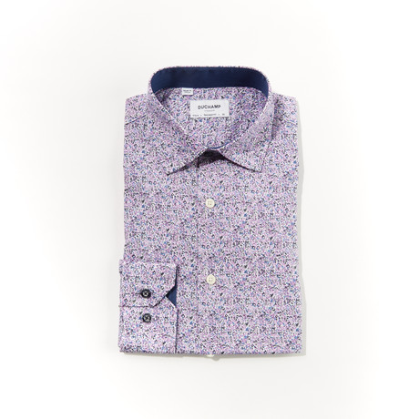 Adam Tailored Fit Long Sleeve Dress Shirt // Purple (US: 14.5R)