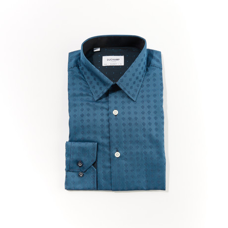 Dylan Tailored Fit Long Sleeve Dress Shirt // Teal (US: 14.5R)
