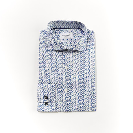 Rico Tailored Fit Long Sleeve Dress Shirt // Navy (US: 14.5R)