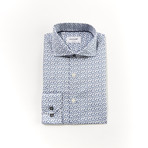 Rico Tailored Fit Long Sleeve Dress Shirt // Navy (US: 16R)