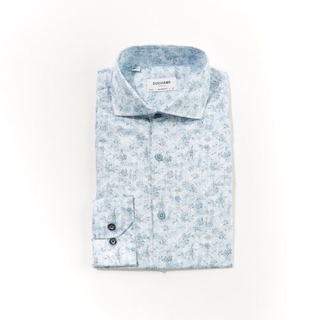 Charles Tailored Fit Long Sleeve Dress Shirt // Blue (US: 14.5R)
