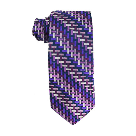 Arcturus // Men's Silk Necktie // Purple