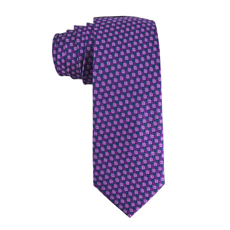 Gamma // Men's Silk Necktie // Purple