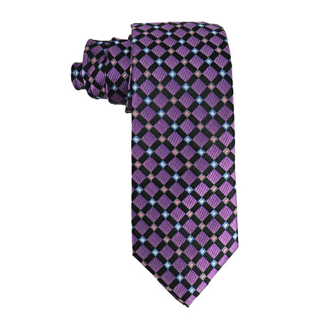 Sagittarii // Men's Silk Necktie // Lilac