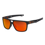 Men's Crossrange Patch Sunglasses // Matte Carbon + Ruby
