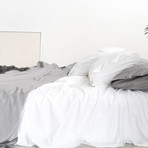 Miracle Sheet Set // Extra Luxe Sateen // White (Twin)