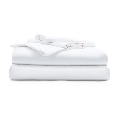 Miracle Sheet Set // Extra Luxe Sateen // White (Twin)
