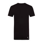 Statement Black Distressed T-Shirt // Black (S)