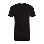 Statement Non-Distressed T-Shirt // Black (S)